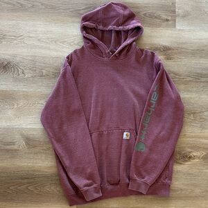 Carhartt Men's Burgundy Hoodie